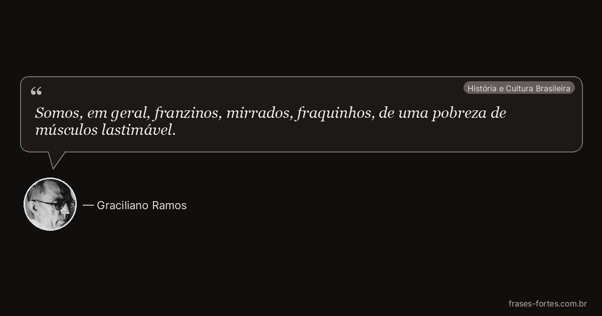 Frase de Graciliano Ramos