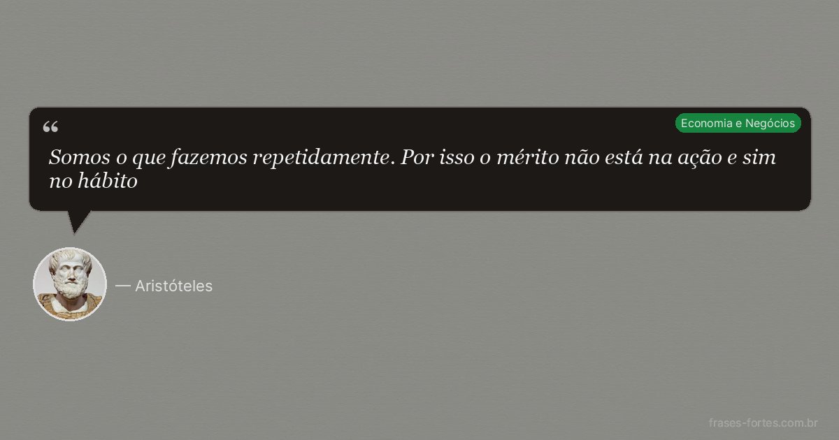 Frase de Aristóteles