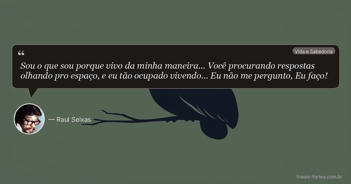 Frase de Raul Seixas