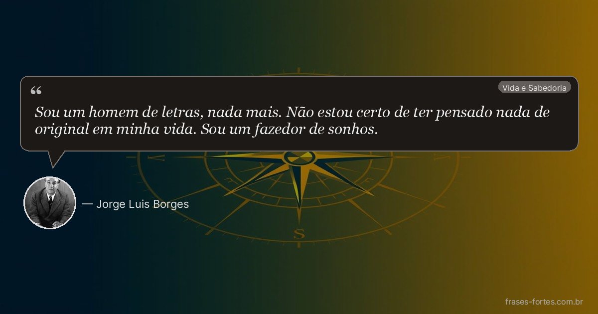 Frase de Jorge Luis Borges