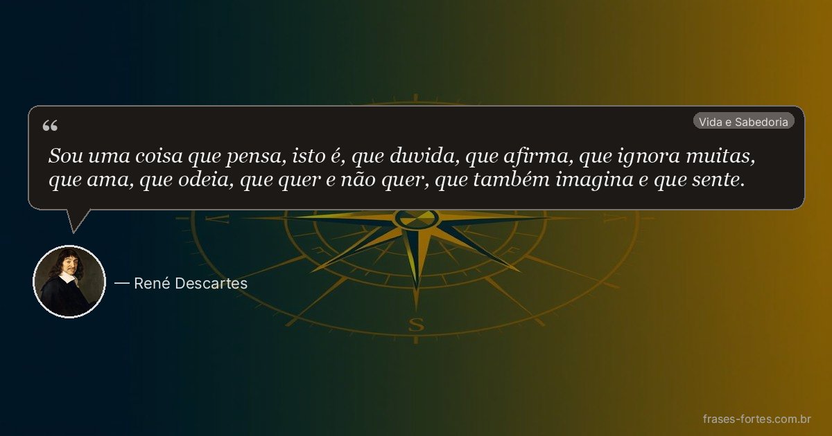 Frase de René Descartes