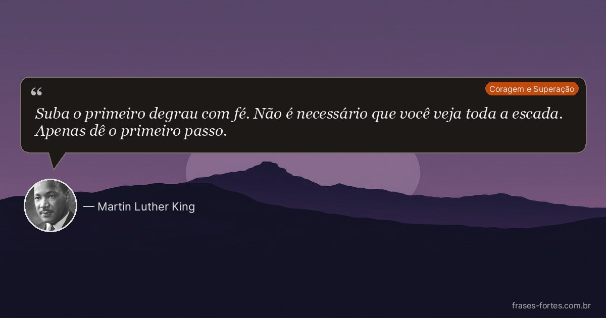 Frase de Martin Luther King