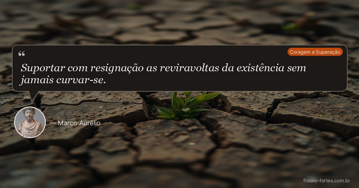 Frase de Marco Aurélio