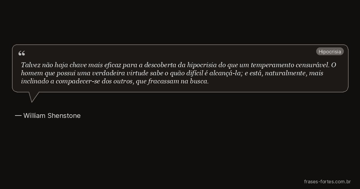 Frase de William Shenstone