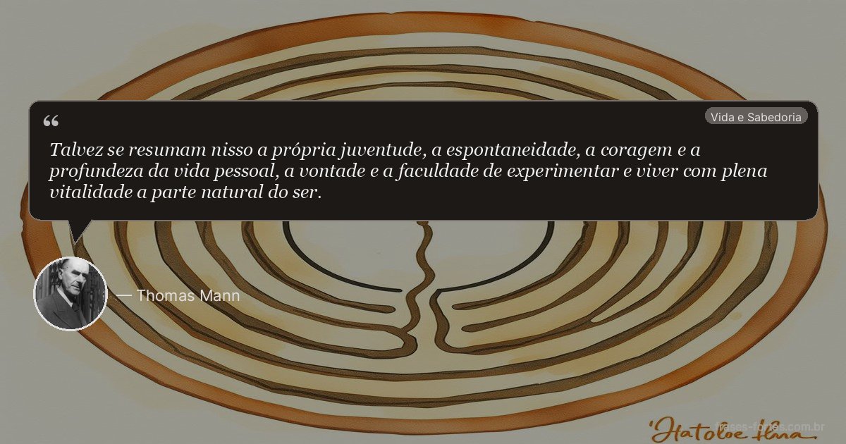 Frase de Thomas Mann