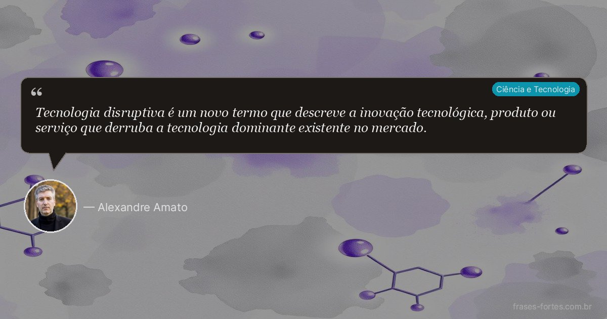 Frase de Alexandre Amato