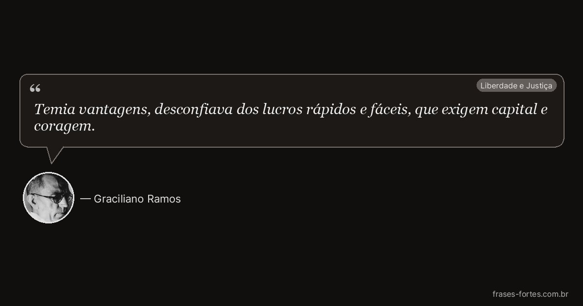 Frase de Graciliano Ramos