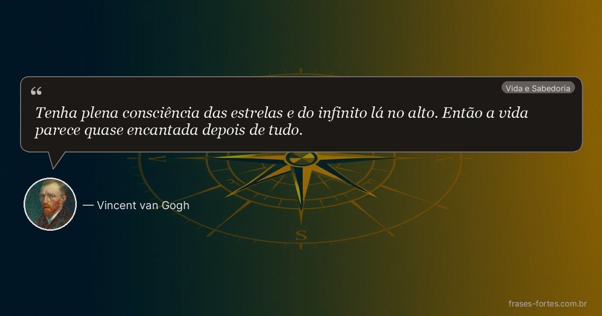 Frase de Vincent van Gogh