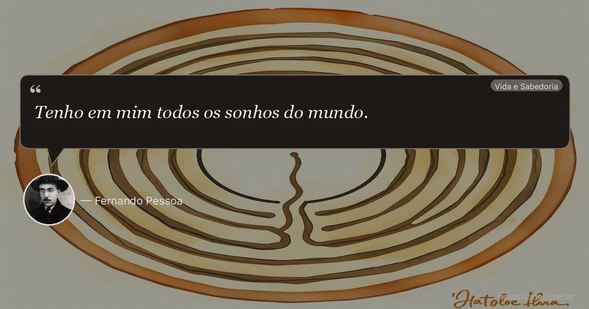 Frase de Fernando Pessoa