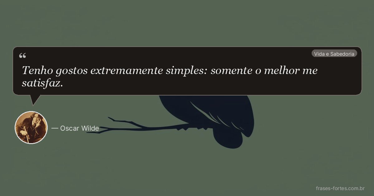 Frase de Oscar Wilde