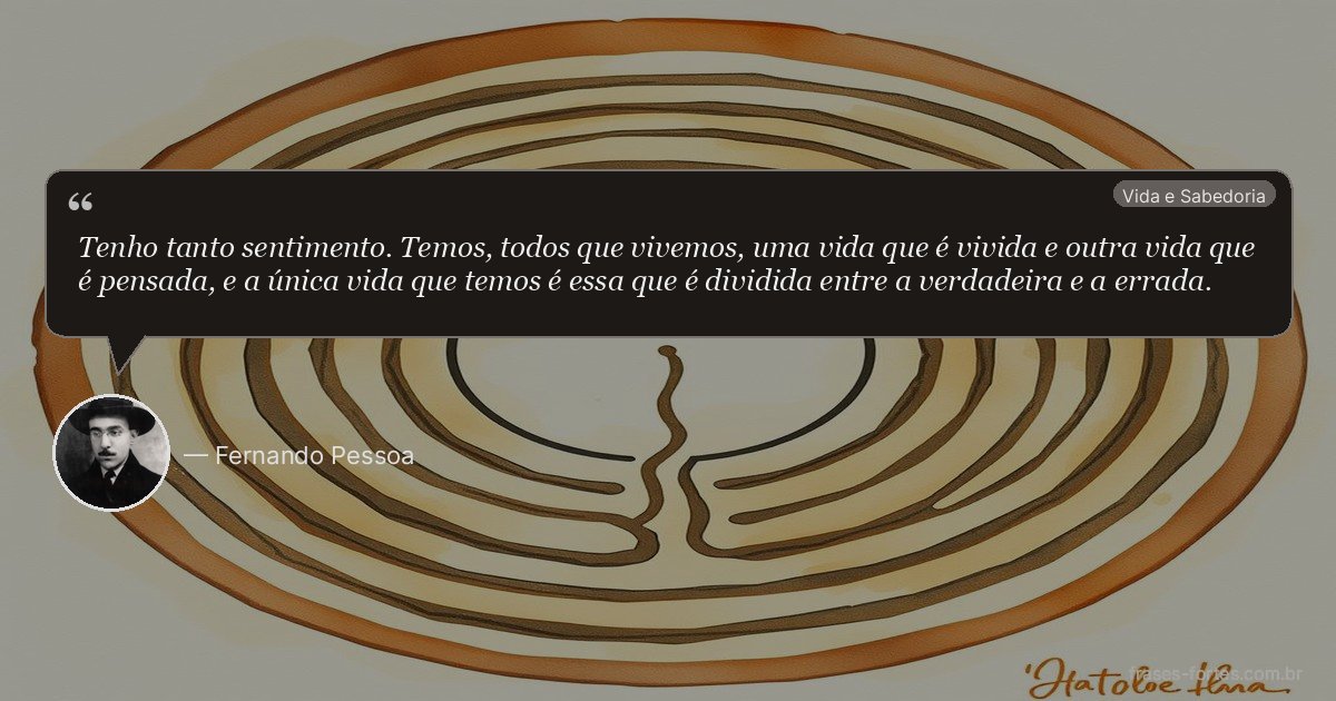 Frase de Fernando Pessoa