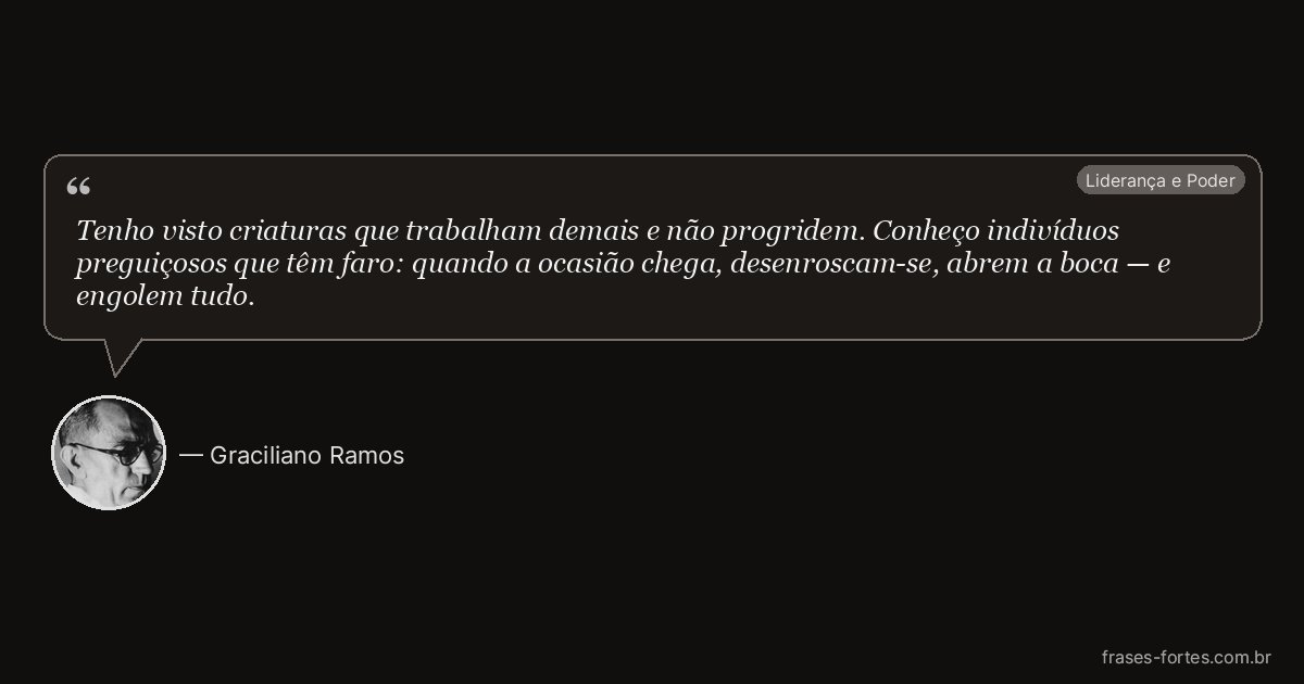 Frase de Graciliano Ramos