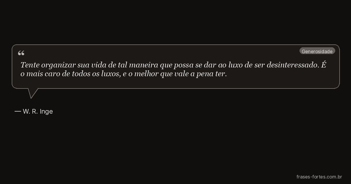 Frase de W. R. Inge
