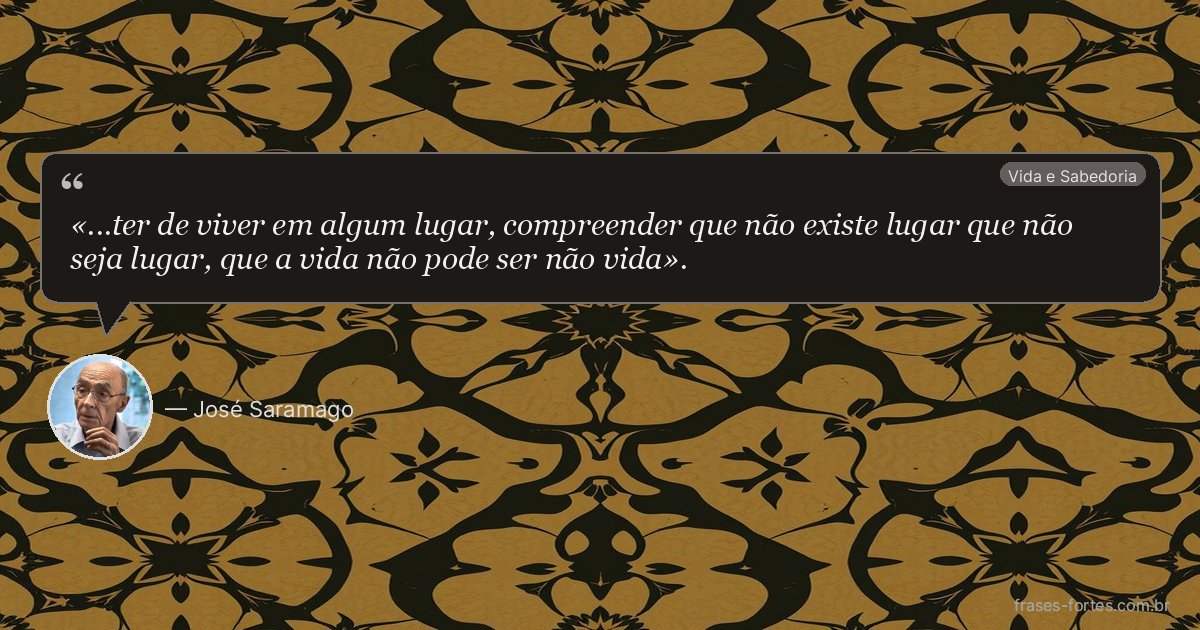 Frase de José Saramago