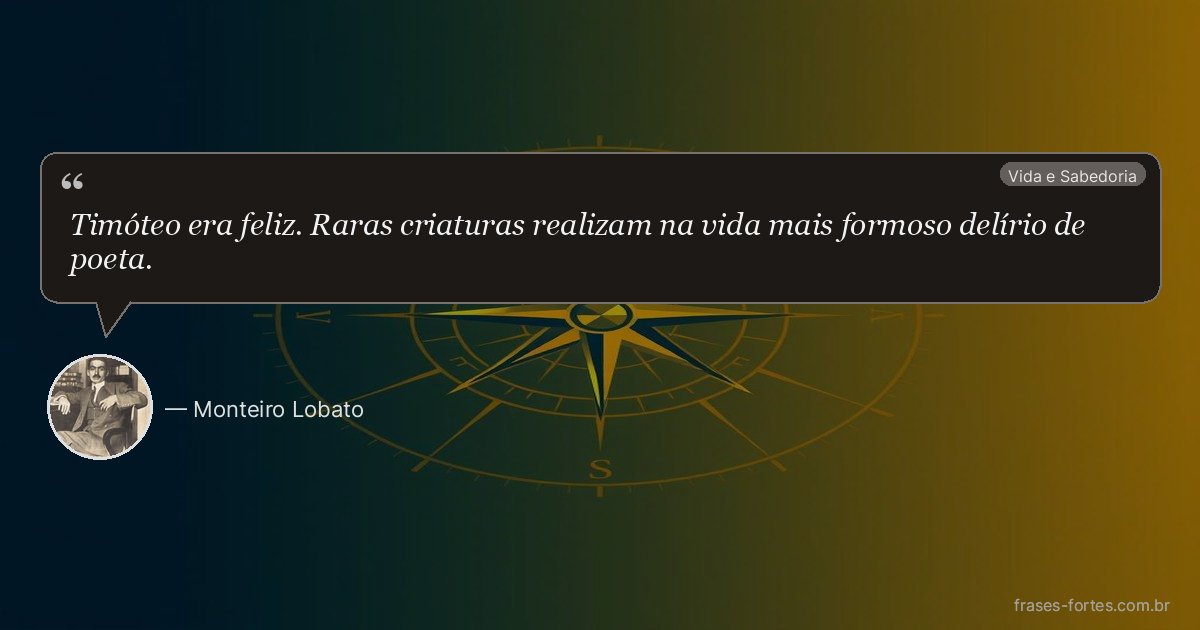 Frase de Monteiro Lobato