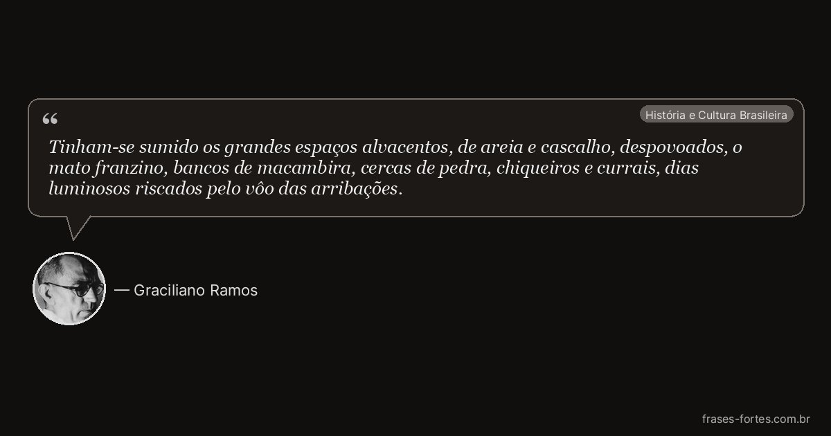 Frase de Graciliano Ramos