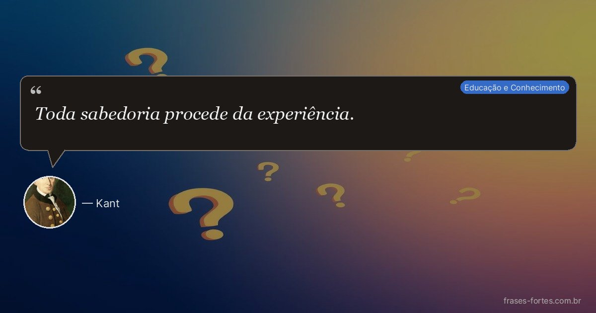 Frase de Kant