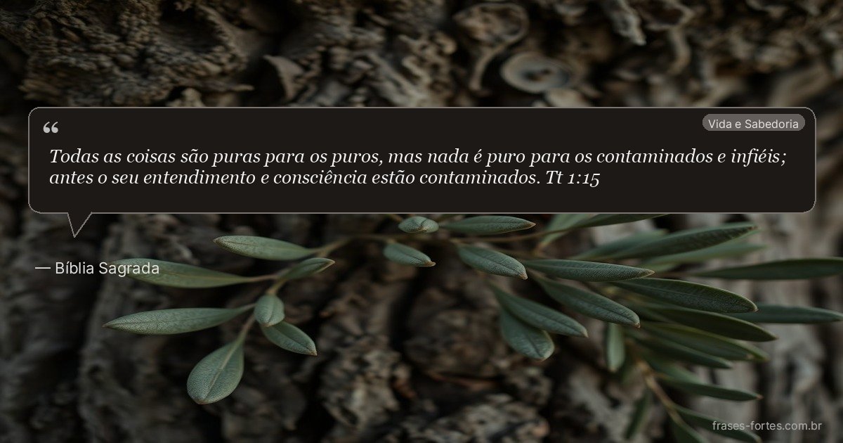Frase de Bíblia Sagrada