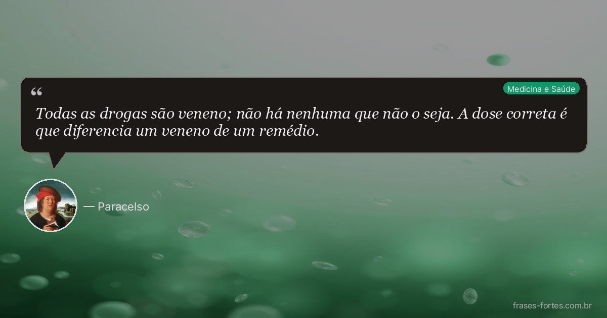 Frase de Paracelso