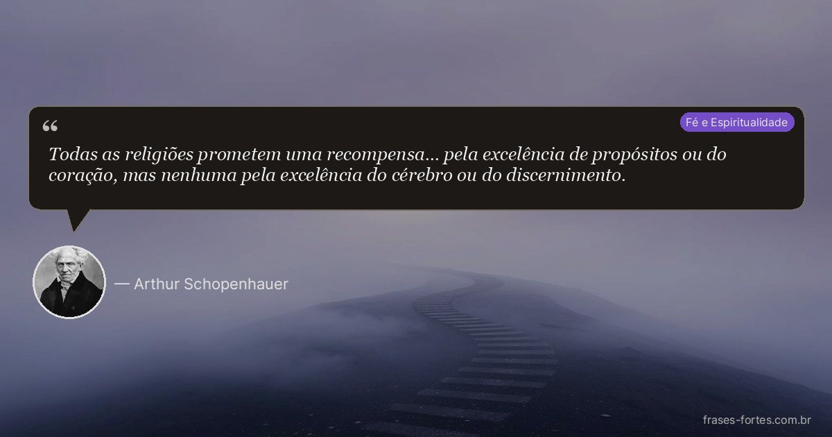 Frase de Arthur Schopenhauer