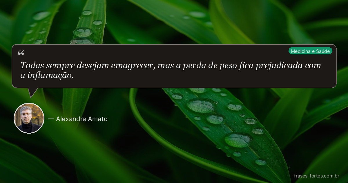 Frase de Alexandre Amato