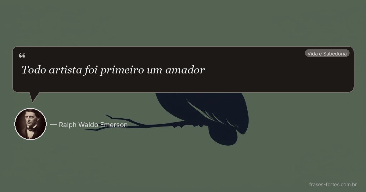Frase de Ralph Waldo Emerson