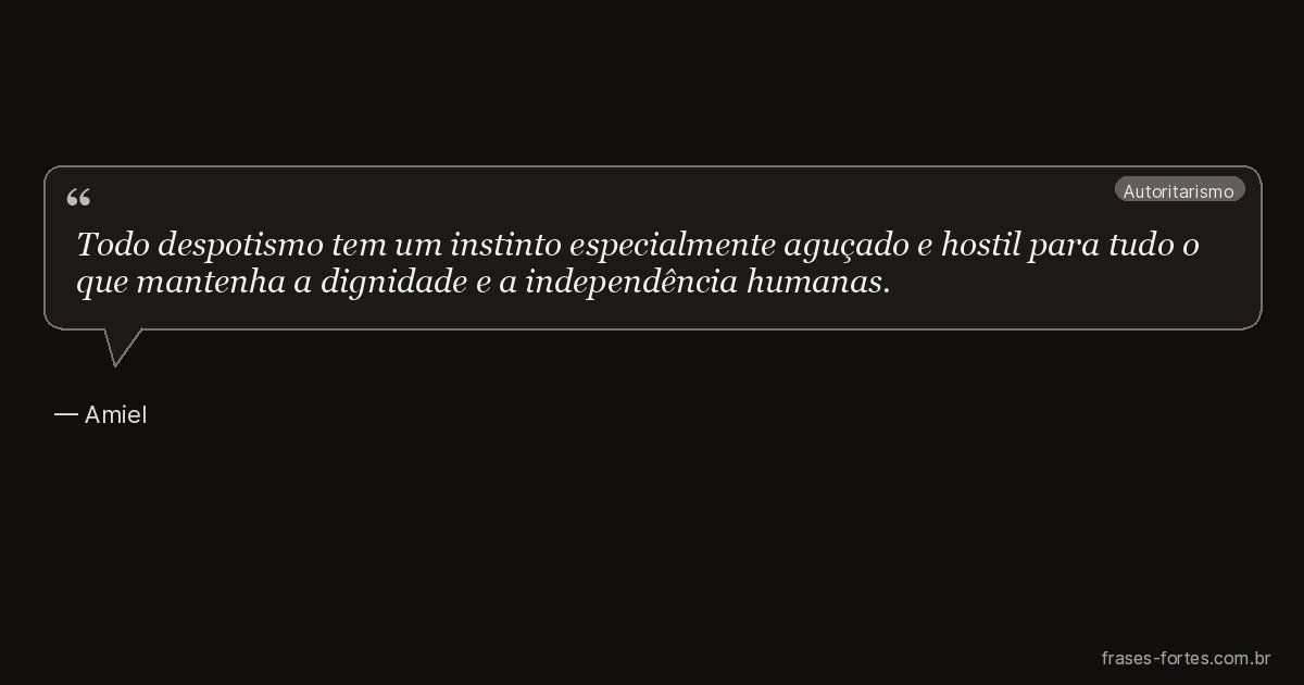 Frase de Amiel