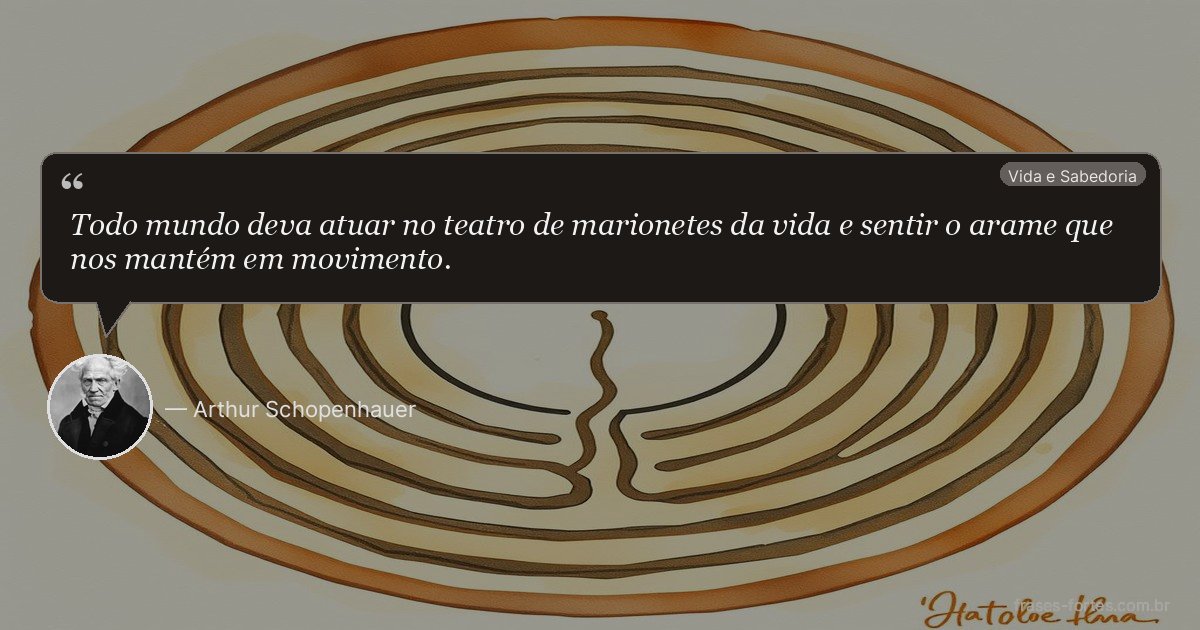 Frase de Arthur Schopenhauer