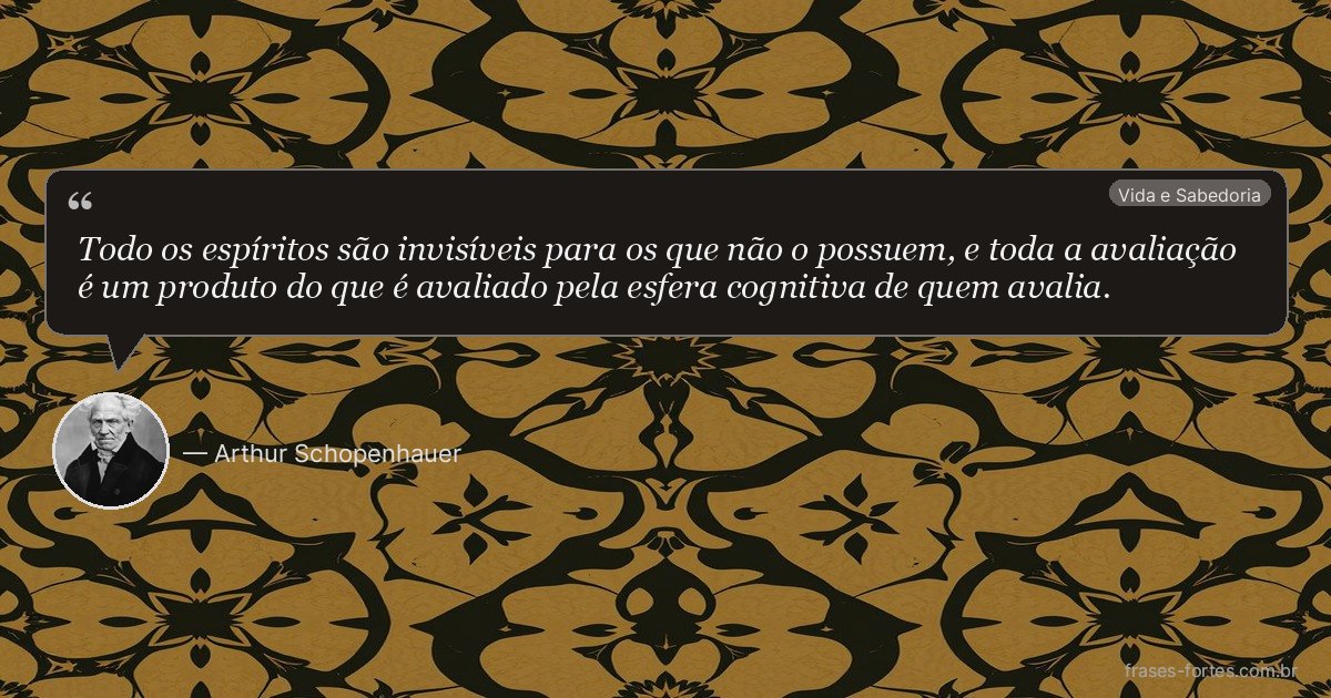 Frase de Arthur Schopenhauer