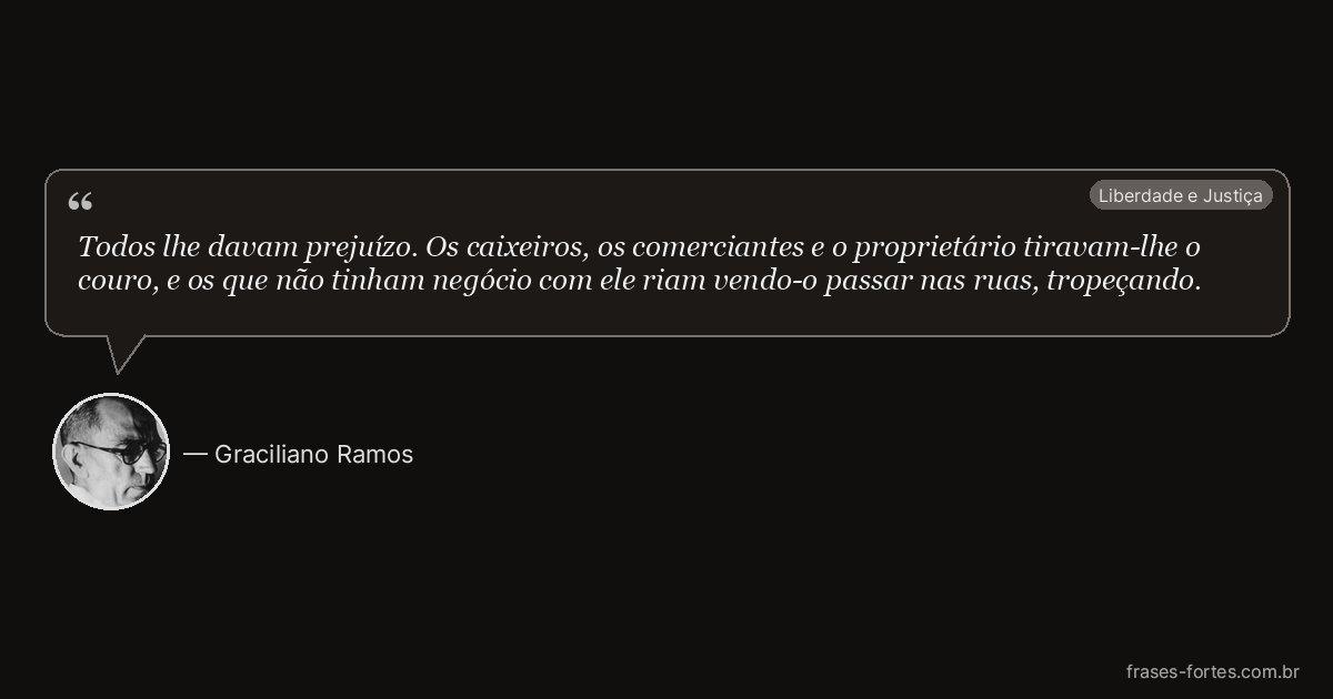 Frase de Graciliano Ramos