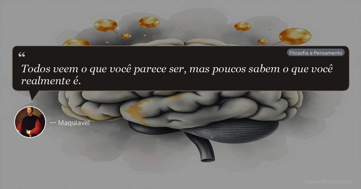 Frase de Maquiavel