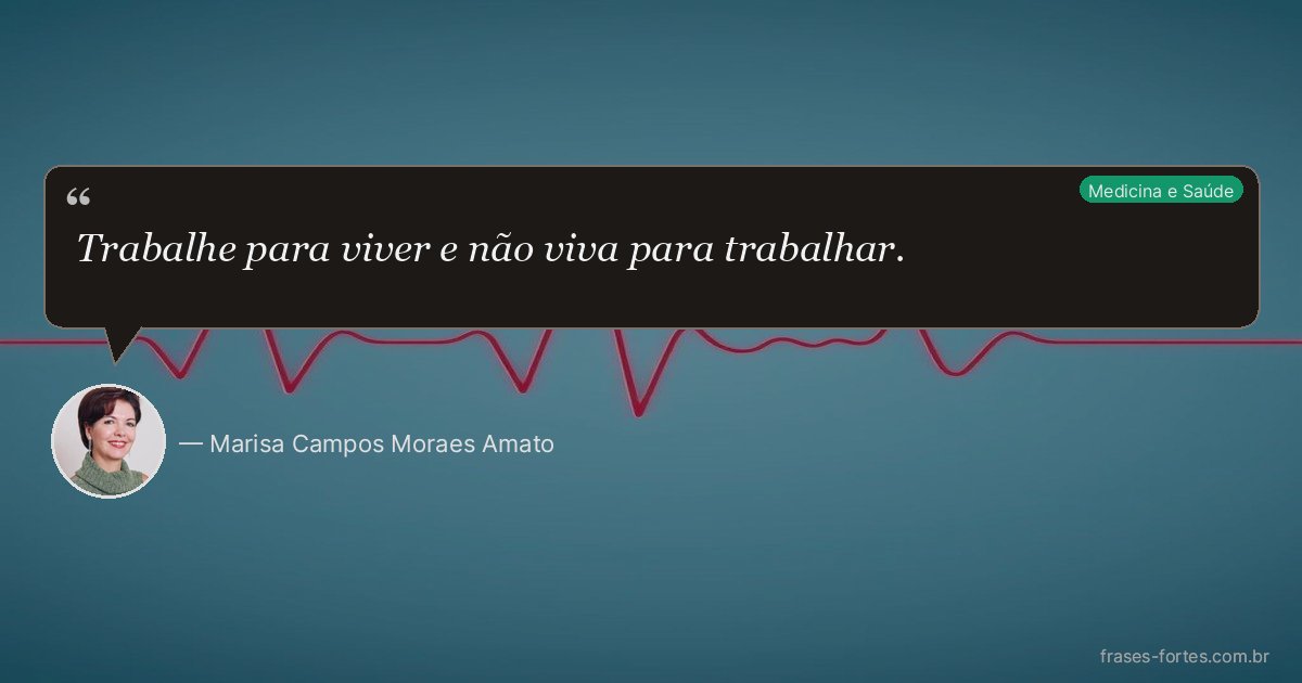 Frase de Marisa Campos Moraes Amato