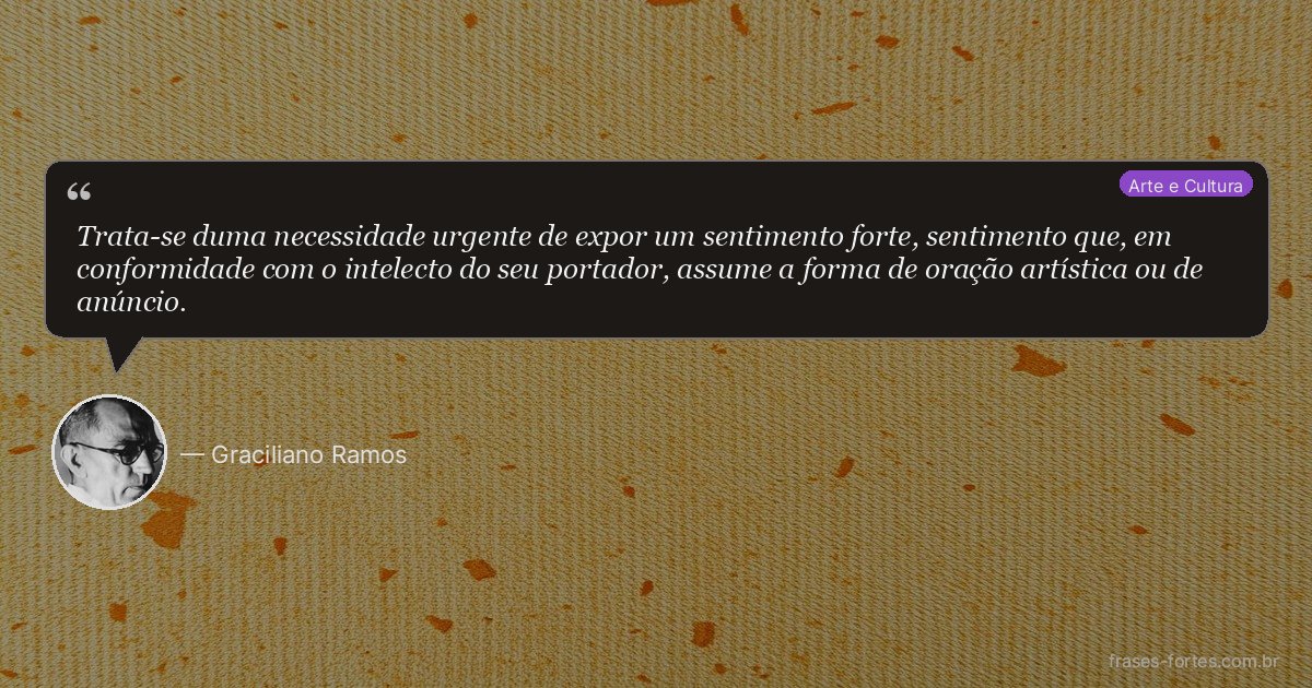 Frase de Graciliano Ramos