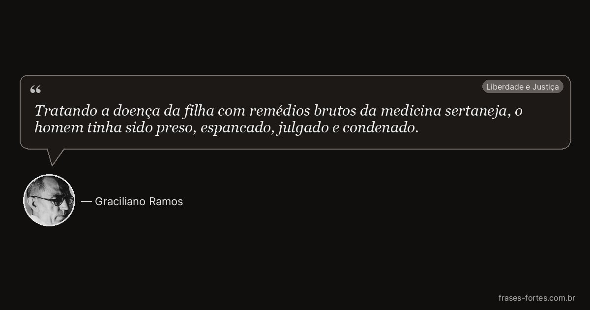 Frase de Graciliano Ramos