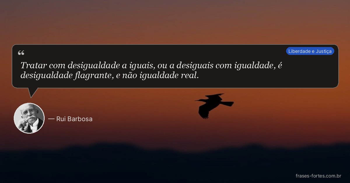 Frase de Rui Barbosa