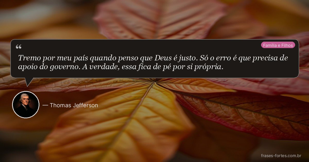 Frase de Thomas Jefferson