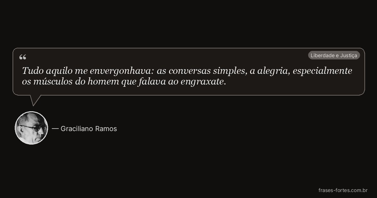 Frase de Graciliano Ramos