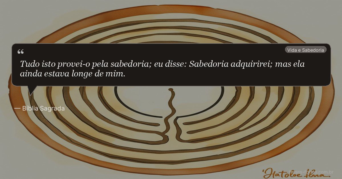 Frase de Bíblia Sagrada