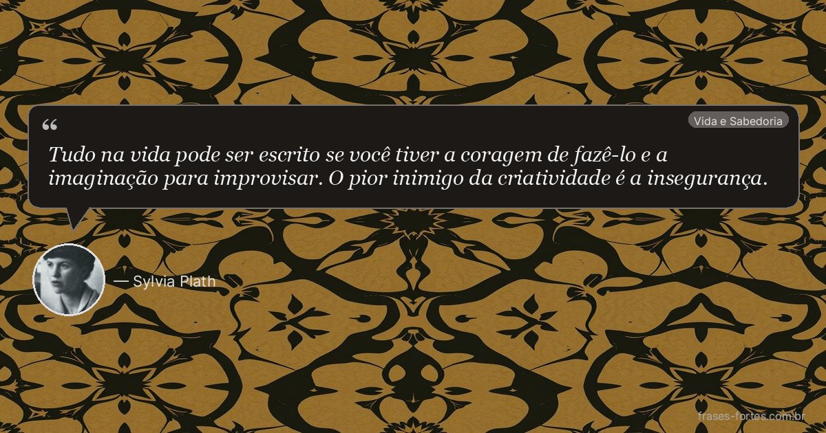 Frase de Sylvia Plath