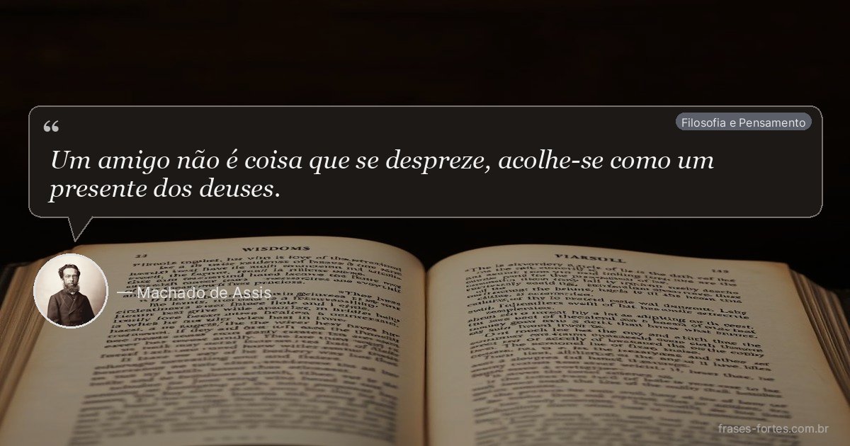 Frase de Machado de Assis