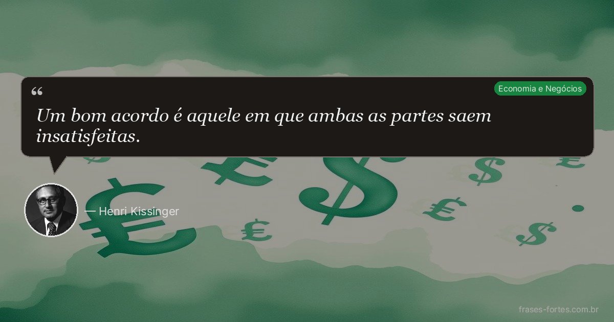 Frase de Henri Kissinger