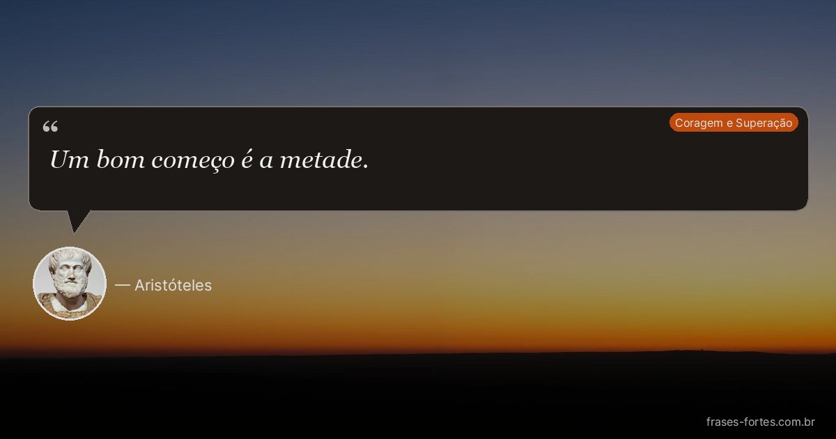 Frase de Aristóteles