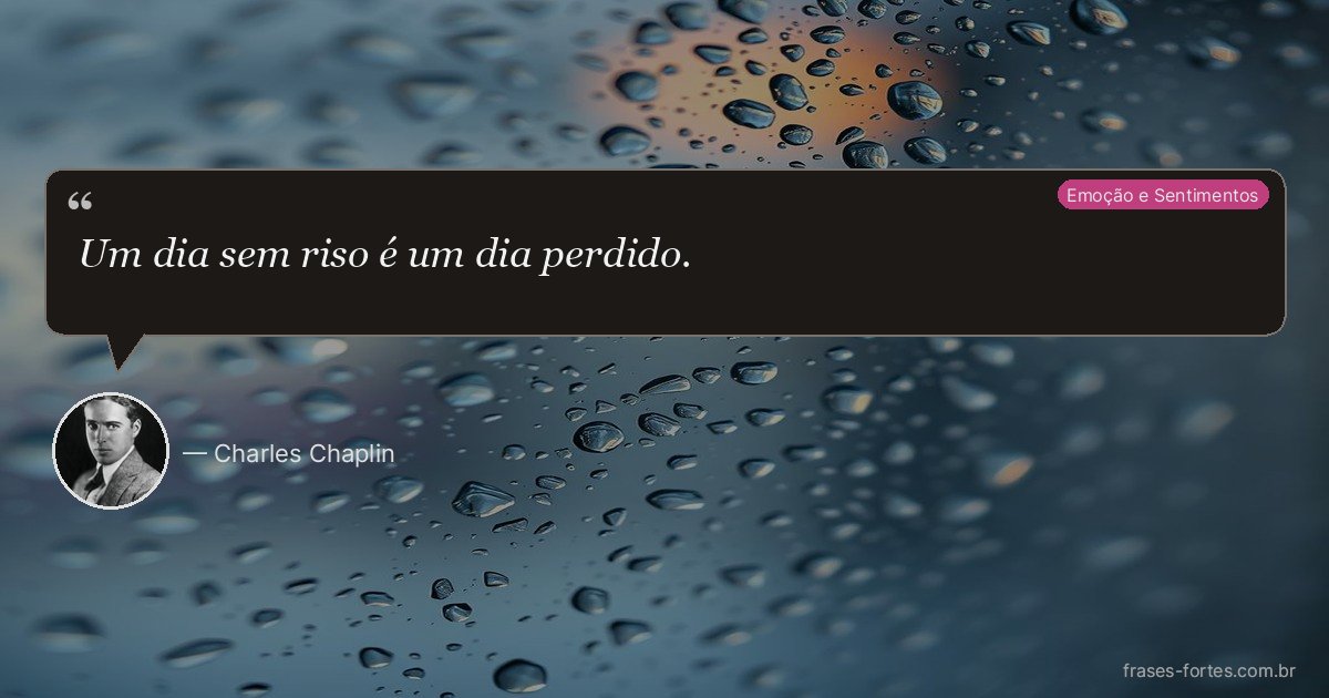 Frase de Charles Chaplin