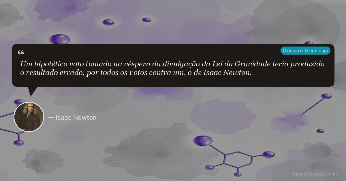 Frase de Isaac Newton