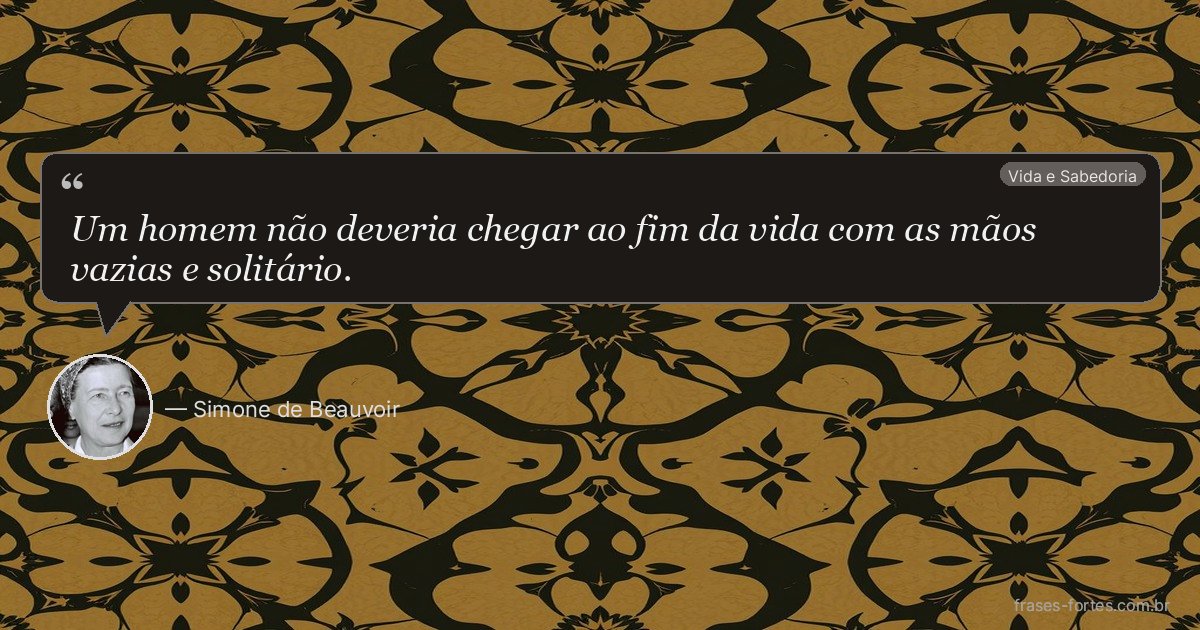 Frase de Simone de Beauvoir