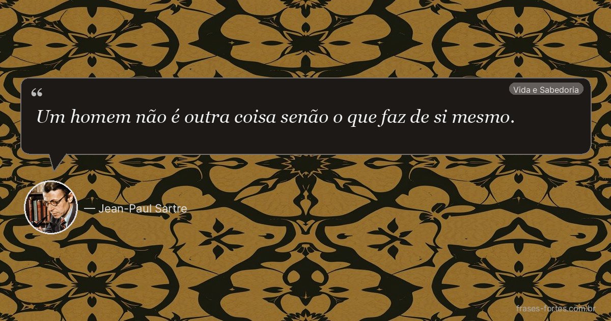 Frase de Jean-Paul Sartre