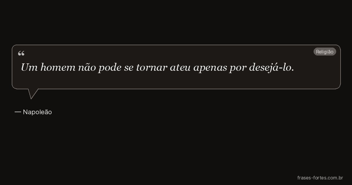 Frase de Napoleão
