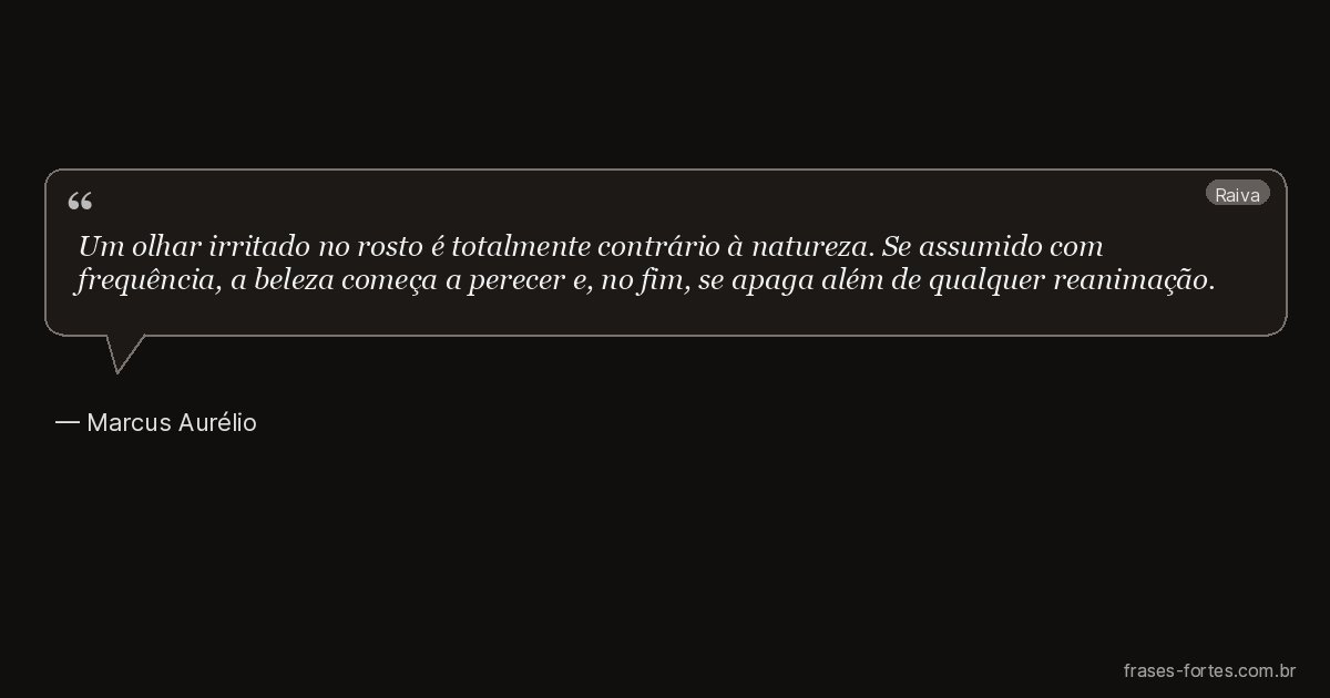Frase de Marcus Aurélio