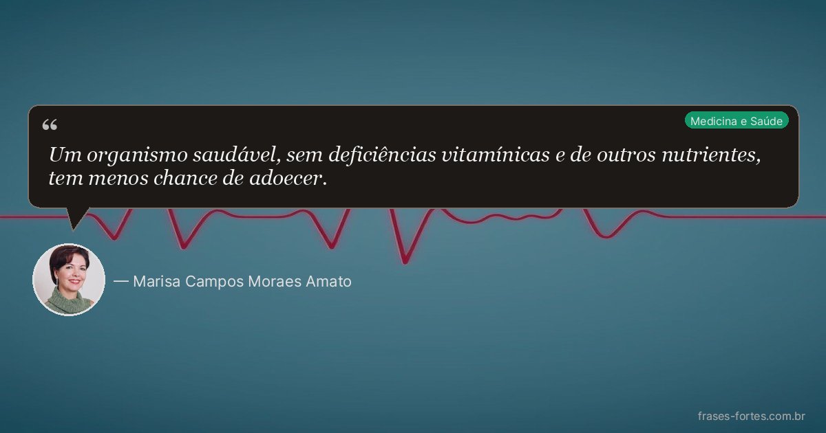 Frase de Marisa Campos Moraes Amato