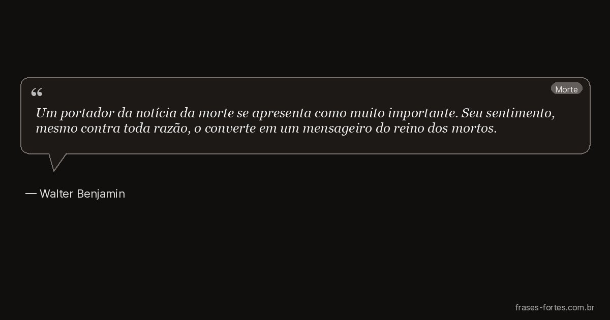 Frase de Walter Benjamin